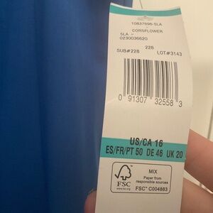 Blue sleeveless dress